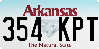 AR license plate 354KPT