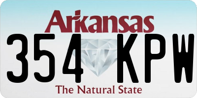 AR license plate 354KPW