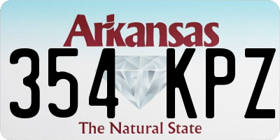 AR license plate 354KPZ