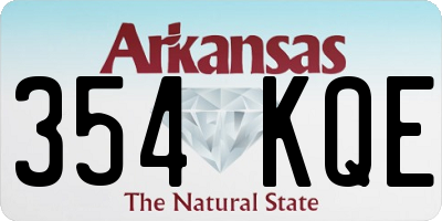 AR license plate 354KQE