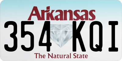 AR license plate 354KQI