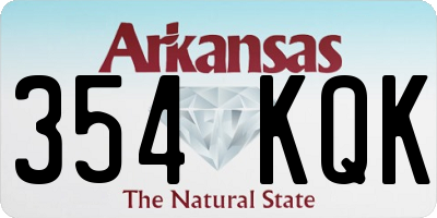 AR license plate 354KQK