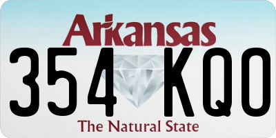 AR license plate 354KQO