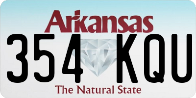 AR license plate 354KQU