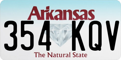 AR license plate 354KQV