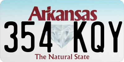 AR license plate 354KQY