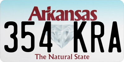 AR license plate 354KRA