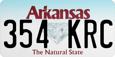 AR license plate 354KRC