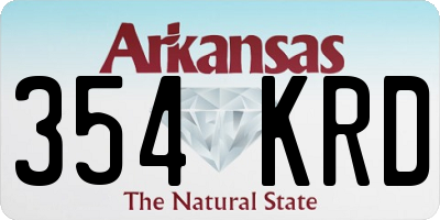 AR license plate 354KRD