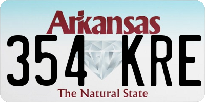 AR license plate 354KRE