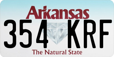 AR license plate 354KRF