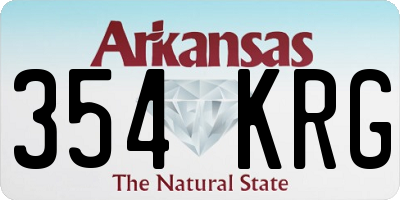 AR license plate 354KRG