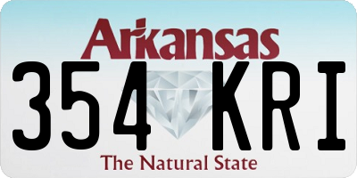 AR license plate 354KRI