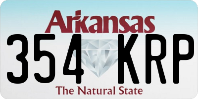 AR license plate 354KRP