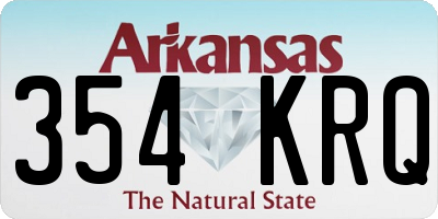 AR license plate 354KRQ