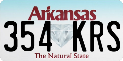 AR license plate 354KRS