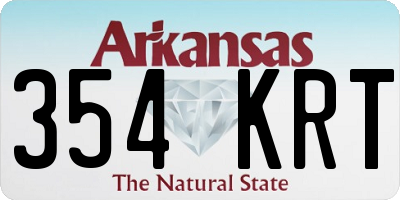 AR license plate 354KRT