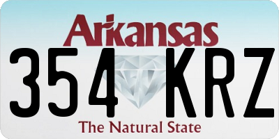 AR license plate 354KRZ
