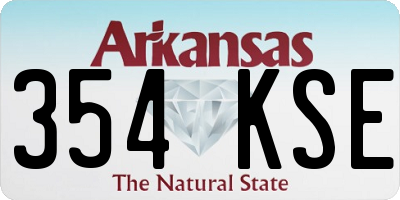 AR license plate 354KSE