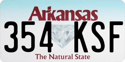 AR license plate 354KSF