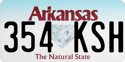 AR license plate 354KSH