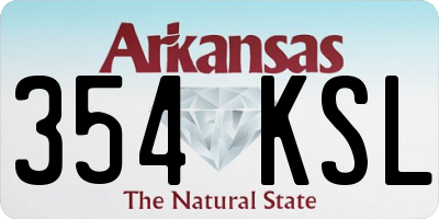 AR license plate 354KSL