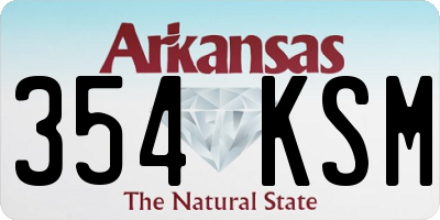 AR license plate 354KSM