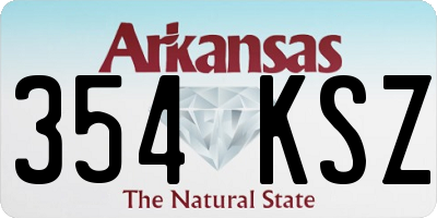 AR license plate 354KSZ