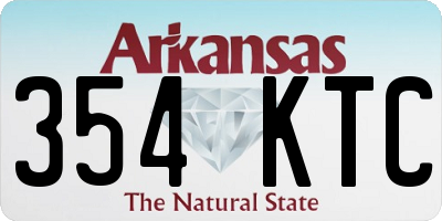 AR license plate 354KTC