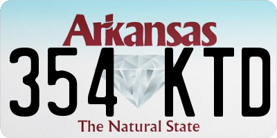 AR license plate 354KTD