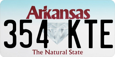 AR license plate 354KTE