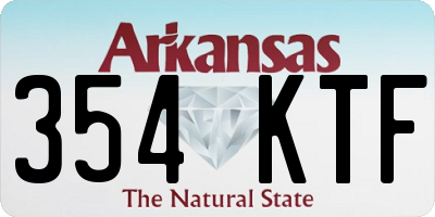 AR license plate 354KTF