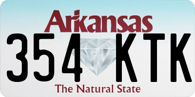 AR license plate 354KTK