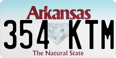 AR license plate 354KTM