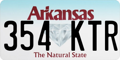AR license plate 354KTR