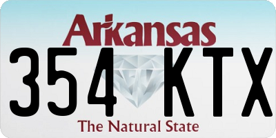 AR license plate 354KTX