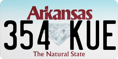AR license plate 354KUE