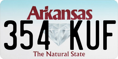 AR license plate 354KUF