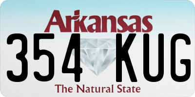 AR license plate 354KUG