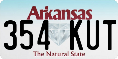 AR license plate 354KUT