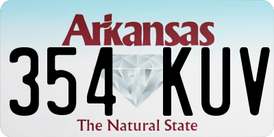 AR license plate 354KUV
