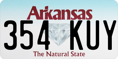 AR license plate 354KUY