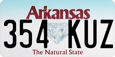 AR license plate 354KUZ