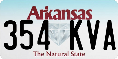 AR license plate 354KVA