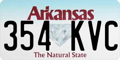AR license plate 354KVC