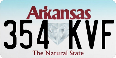 AR license plate 354KVF