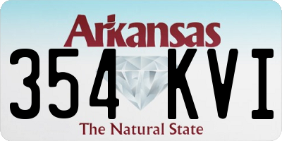 AR license plate 354KVI