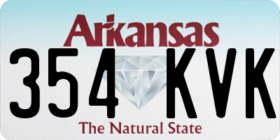 AR license plate 354KVK