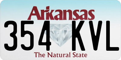 AR license plate 354KVL