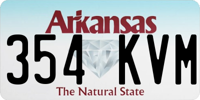 AR license plate 354KVM